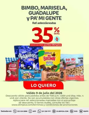 Olímpica (válido hasta 9-07)