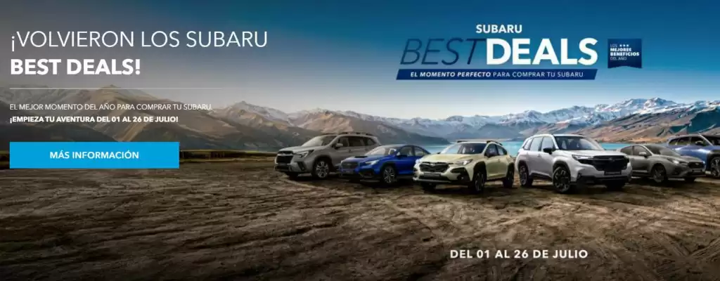 Subaru (válido hasta 28-07)