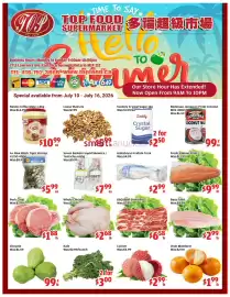 Top Food Supermarket flyer week 28 Page 1