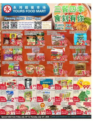 Yours Food Mart (valid until 16-07)