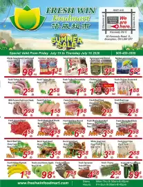 Fresh Win Foodmart flyer week 28 Page 1