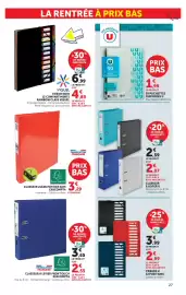 Catalogue Hyper U | La rentrée à prix bas page 27