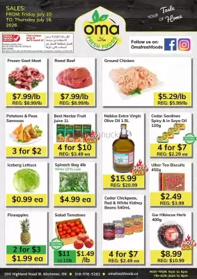 Oma Fresh Foods (valid until 16-07)