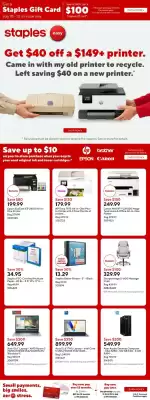 Staples flyer