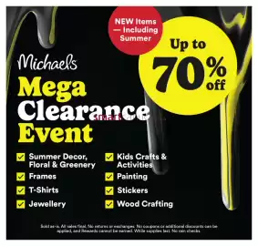 Michaels flyer week 28 Page 1