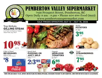 Pemberton Valley Supermarket flyer week 29 Page 1