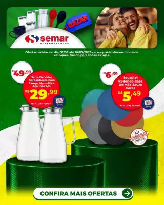 Folheto Semar Supermercado (válido até 16-07)
