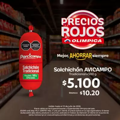 Olímpica (válido hasta 31-07)