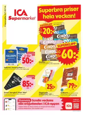ICA Supermarket reklamblad (giltig till och med 19-07)