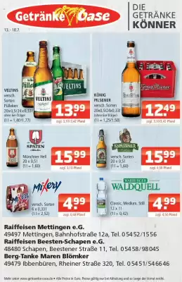Getränke Oase (gültig bis 18-07)