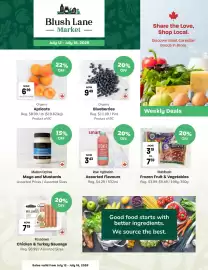 Blush Lane Organics flyer week 29 Page 1