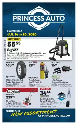 Princess Auto flyer
