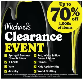 Michaels flyer week 29 Page 1