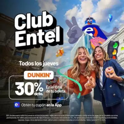 Dunkin Donuts (válido hasta 2-08)