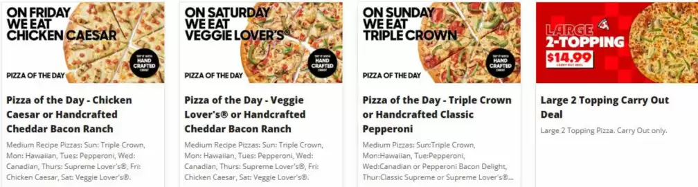 Pizza Hut flyer Page 2