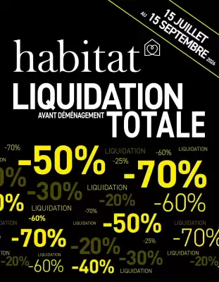 Habitat (valable jusqu'au 15-09)