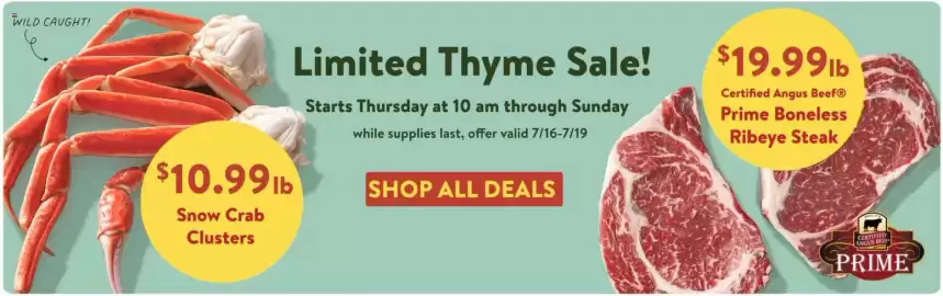 Fresh Thyme weekly ad week 29 Page 1