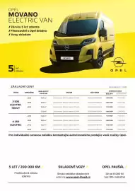Opel leták | Movano Electric Van Strana 1