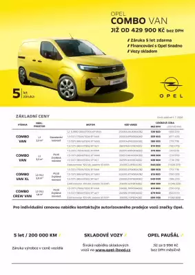 Opel | Combo Van (platné do 30-09)