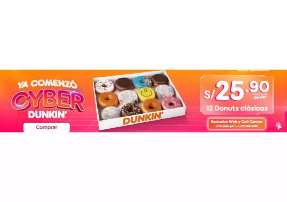 Dunkin Donuts (válido hasta 19-07)