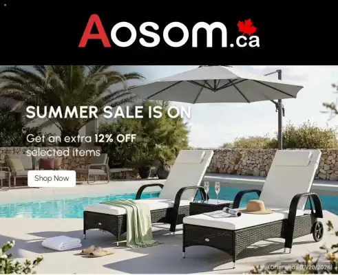 Aosom flyer (valid until 21-07)