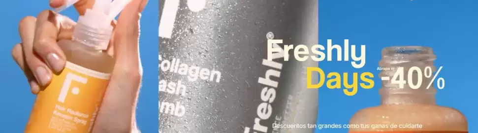 Folleto Freshly Cosmetics Página 1