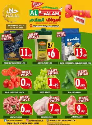 Al-Salam Supermarket flyer (valid until 20-07)