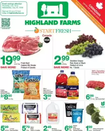 Highland Farms flyer week 29 Page 1