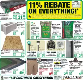 Menards weekly ad Page 1