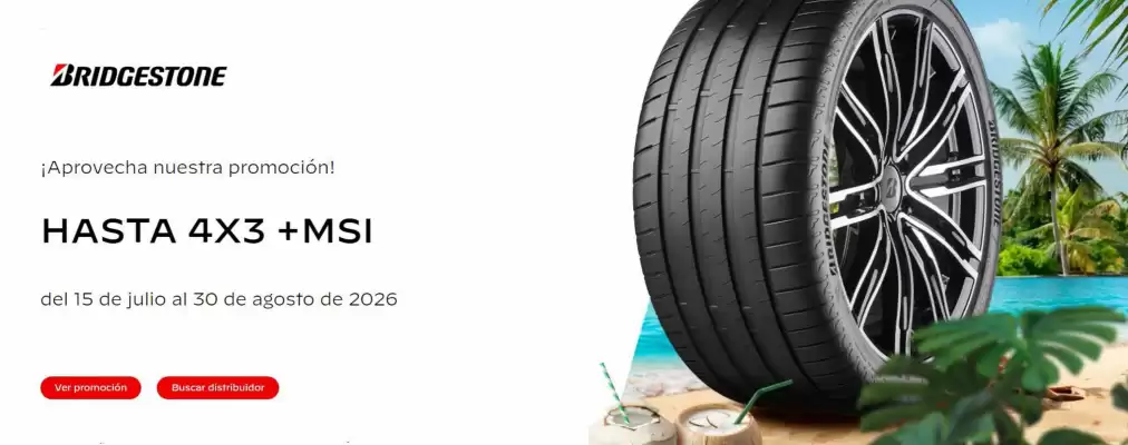 Bridgestone (válido hasta 31-08)