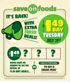 Save on Foods flyer week 29 Page 1