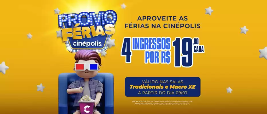 Cinépolis (válido até 8-08)
