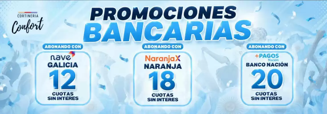 Cortinería Confort (válido hasta 2-08)