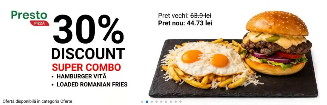 Presto Pizza (valid până la 21-07)