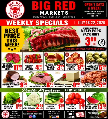 Big Red Markets flyer (valid until 22-07)