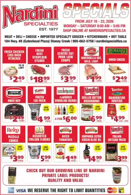 Nardini Specialties flyer (valid until 22-07)