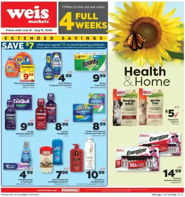 Weis Markets weekly ad