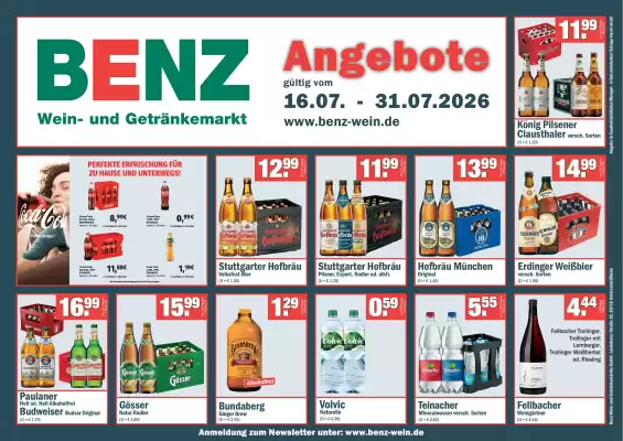Benz Getränke (gültig bis 31-07)