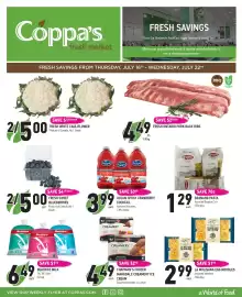 Coppa's Fresh Market flyer week 29 Page 1
