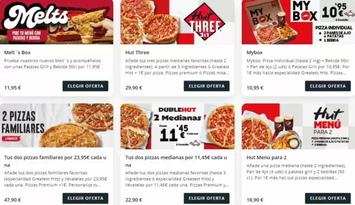 Pizza Hut (válido hasta el 29-07)