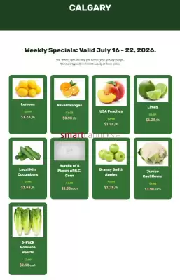 H&W Produce flyer (valid until 22-07)