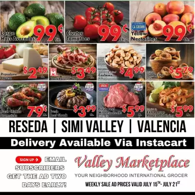 Valley Marketplace (valid until 21-07)