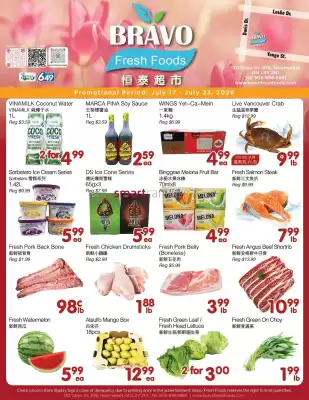 Bravo Fresh Foods flyer (valid until 23-07)