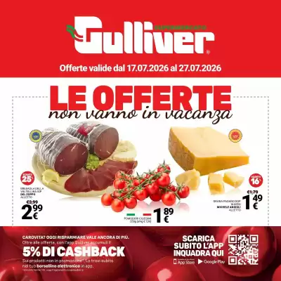 Volantino Supermercati Gulliver (valido fino al 27-07)