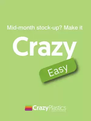 Crazy Plastics catalogue (valid until 23-07)