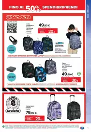 Volantino Carrefour Iper | Back to school Pagina 11: Zaino Ischoolpack €49,90, Trolley Benin Fantasy Invicta €79,90