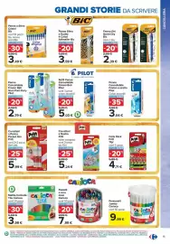 Volantino Carrefour Iper | Back to school Pagina 15: Pennarelli Jumbo Carioca €9,99, Penna Gel Quick Dry Bic €2,39