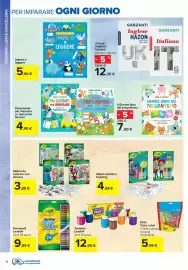 Volantino Carrefour Iper | Back to school Pagina 18: Il Grande libro del pregrafismo €7,50, Pennarelli Lavabili Crayola €9,99