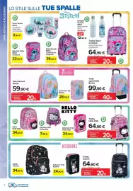 Volantino Carrefour Iper | Back to school Pagina 4: Zaino Hello Kitty €34,90, Zaino Round Barbie €39,90