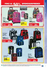 Volantino Carrefour Iper | Back to school Pagina 7: Trolley Comix Wave €54,90, Zaino Comix Wave €24,90
